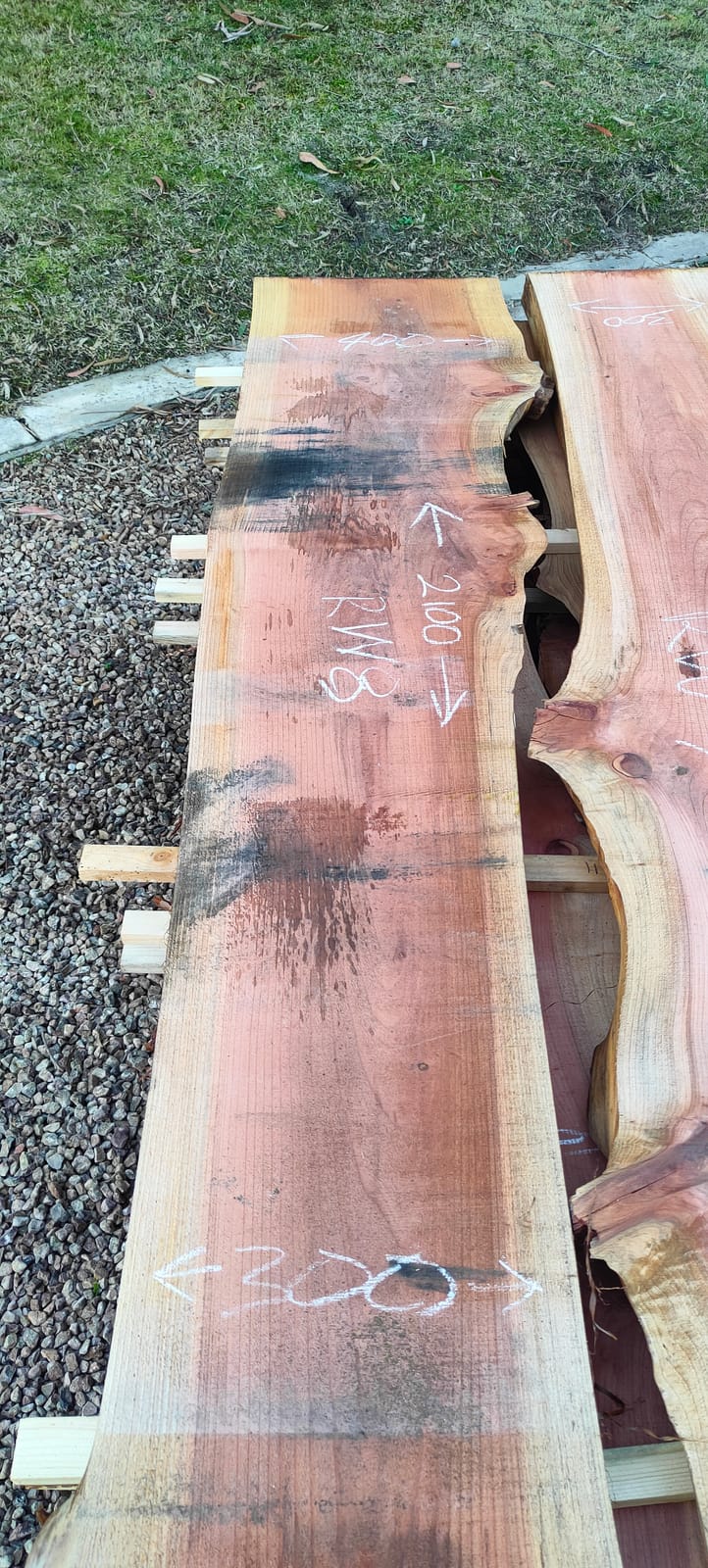 Redwood timber slab RW8